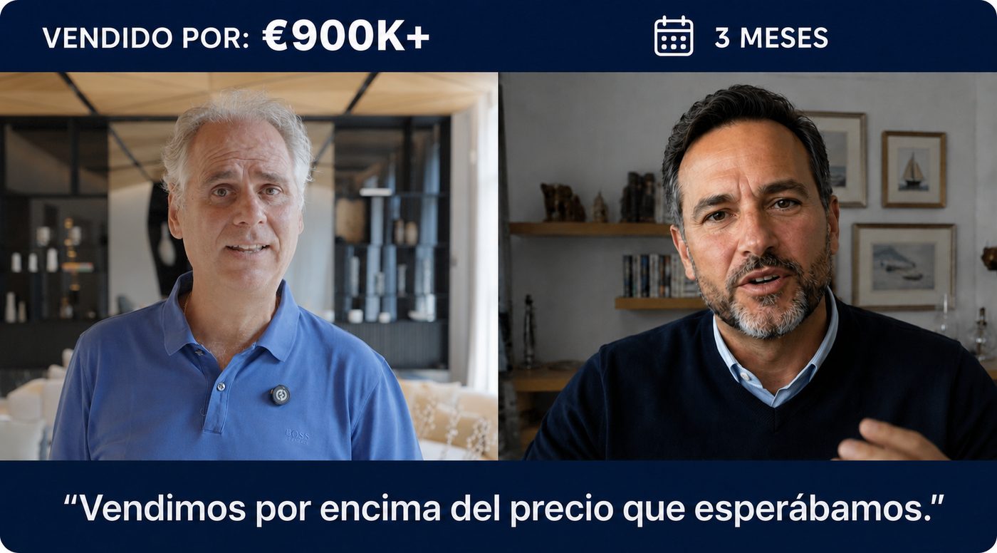 Vendido por €900K+ en 3 meses. Vendimos por encima del precio que esperábamos.