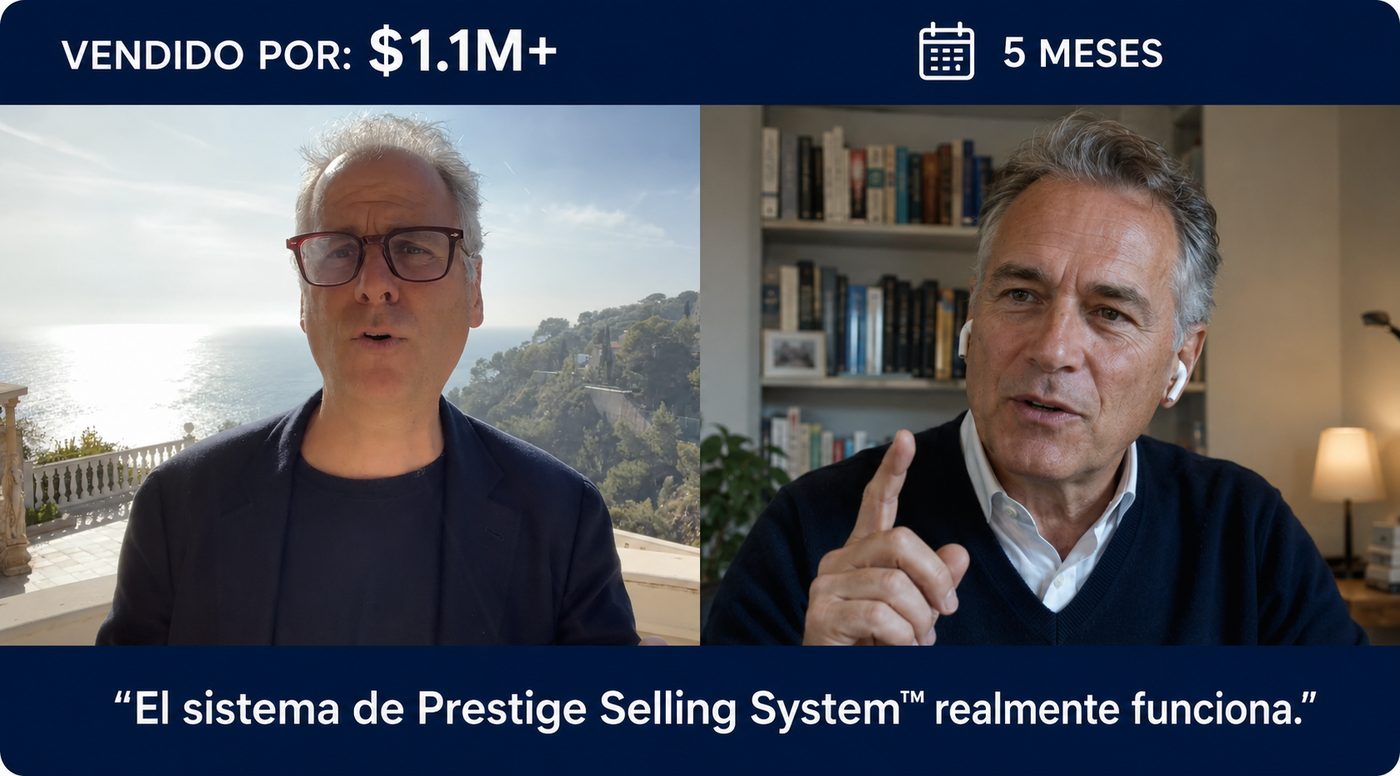 Vendido por $1.1M+ en 5 meses. El sistema de Prestige Selling System realmente funciona.